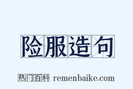 险服造句是什么意思的图片